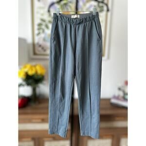 Everlane The Dream Pant Pleated Cotton Blend Trousers in Graphite Size XS